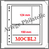 TOUS PAYS - Feuilles MOBILES  2 Poches (124x190 mm) - Paquet de 10 Feuilles (MOCLB2 ou 321047) Moc