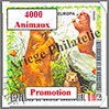Animaux (Pochettes) - 4 000 Timbres Diffrents (Lot Promotionnel) Loisirs et Collections