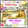Monde - 800 Billets Diffrents (Lot Promotionnel) Loisirs et Collections
