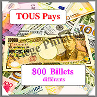Monde - 800 Billets Diffrents (Lot Promotionnel)