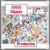 Monde (Pochettes) - 10 000 Timbres Diffrents (Lot Promotionnel) Loisirs et Collections