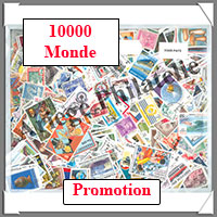 Monde (Pochettes) - 10 000 Timbres Diffrents (Lot Promotionnel)
