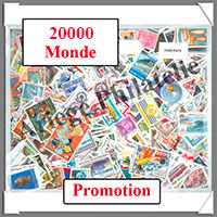 Monde (Pochettes) - 20 000 Timbres Diffrents (Lot Promotionnel)