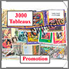 Tableaux (Pochettes) - 3 000 Timbres Diffrents (Lot Promotionnel) Loisirs et Collections