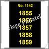 ETIQUETTE Autocollante - DATES : 1855  1859  (1142S) Safe