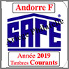 ANDORRE Franaise 2019 - Jeu Timbres Courants (2033-19) Safe