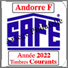 ANDORRE Franaise 2022 - Jeu Timbres Courants (2033-22) Safe