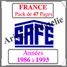 FRANCE - Pack 1986  1993 - Timbres Courants (2137-2) Safe