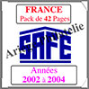 FRANCE - Pack 2002  2004 - Timbres Courants (2137-4) Safe