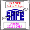 FRANCE - Pack 2011  2013 - Timbres Courants (2137-7) Safe