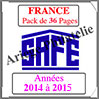 FRANCE - Pack 2014  2015 - Timbres Courants (2137-8) Safe