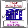 TERRES AUSTRALES Franaises - Pack 2020  2021 - Timbres Courants (2171-5) Safe