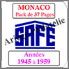 MONACO - Pack 1945  1959 - Timbres Courants (2206) Safe