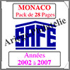 MONACO - Pack 2002  2007 - Timbres Courants (2208-5) Safe