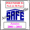 POLYNESIE Franaise - Pack 2001  2011 - Timbres Courants (2481-2) Safe