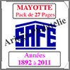 MAYOTTE - Pack 1892  2011 - Timbres Courants (2487) Safe