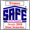 FRANCE 2018 - Jeu Timbres Courants - 2 me Semestre avec Plaquette (2918-2) Safe