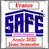 FRANCE 2022 - Jeu Timbres Courants - 2 me Semestre avec Plaquette (2922-2) Safe