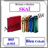 Reliure SKA - BLEU Cobalt - Reliure AVEC Etui  (805-815) Safe