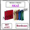 Reliure SKA - BORDEAUX - Reliure AVEC Etui  (807-817) Safe