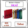 Reliure SKA - TABAC - Reliure AVEC Etui  (808-818) Safe