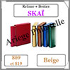 Reliure SKA - BEIGE - Reliure AVEC Etui  (809-819) Safe