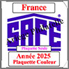 FRANCE 2025 - Plaquette COULEUR de l'Ann�e (PL25) Safe