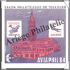 AVIAPHIL - 1984 -  Salon Philatlique de TOULOUSE - Type 1 (CNEP N5) CNEP