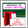 MONACO - Jeu SC - 1885  2022 - Avec Pochettes + 8 Albums SUPRA Rouge (13810) Yvert et Tellier