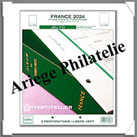 FRANCE - Pack FO - Anne 2024 - 1er Semestre -Timbres Courants + Auto-Adhsifs + Pochettes Hawid