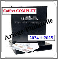 FRANCE - Jeu SC- Anne 2024 + 2025 - LES RICHES HEURES DE L'HISTOIRE - Avec Pochettes + RELIURE et ETUI assorti (138650)