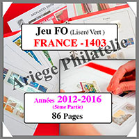 FRANCE - Int�rieur F0 - Ann�es 2012 � 2016 - 5 �me Partie - 86 Pages - Sans Pochettes (1403)