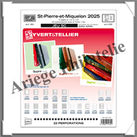 SAINT-PIERRE et MIQUELON - Jeu SC - Ann�e 2025 - Avec Pochettes (301132)