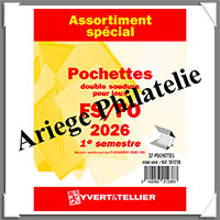 FRANCE - Pochettes YVERT (Hawid) - Ann�e 2026 - 1er Semestre - Pour Timbres Courants (301238)